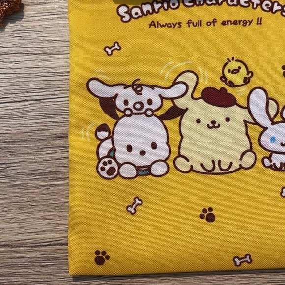 Sanrio Characters Pochacco • Cinnamoroll • Pompompurin Drawstring Bag - Picture 5 of 7